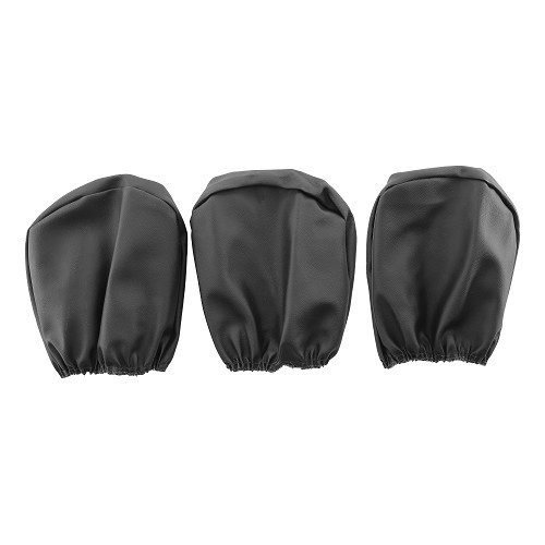 Black seat covers for VOLKSWAGEN Combi Clipper Brazil (1976-1996) - KZ80403