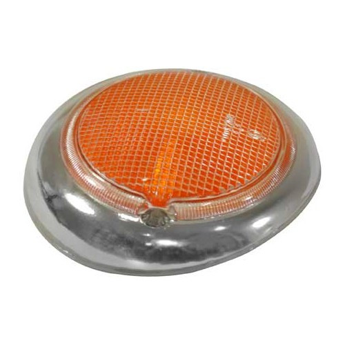 Oranje knipperlichtglas HELLA voor Combi Split Brazil (1957-1975) - KZ90013