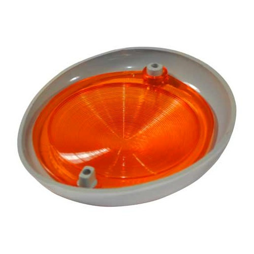 Verre Orange de clignotant avant gauche HELLA pour VOLKSWAGEN Combi Split Brazil (1957-1975) - KZ90013