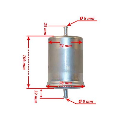 Filtro de gasolina para VOLKSWAGEN LT (1990-1996) - LC45900