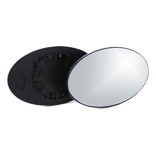  Verwarmd convex spiegelglas, rechts, voor MINI II R50 R53 Sedan en R52 Cabrio (09/2000-07/2008) - MA14861 