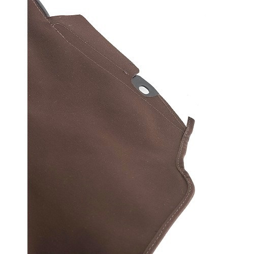 Twillfast Alpaca chocolate hood for MINI III R57 and R57LCI convertible (10/2007-06/2015) - defrosting glass window - MA70008