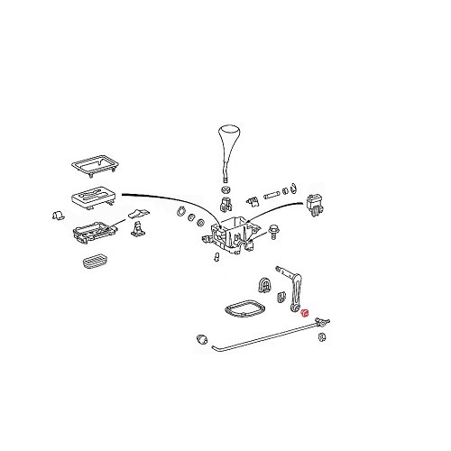 Douille d'arbre de commande de boîte automatique pour Mercedes Heckflosse - MB00990