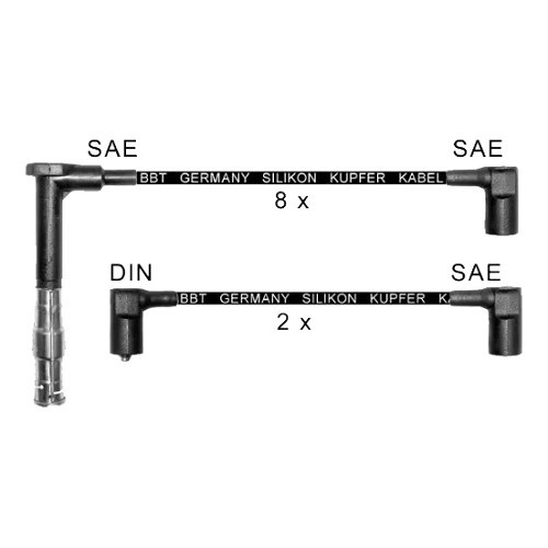  Faisceau d'allumage pour Mercedes 400-420-500E W124 - MB01927 