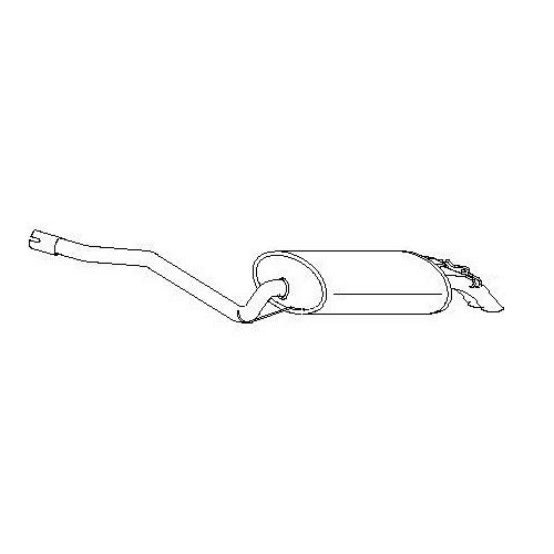  Silenziatore di scarico per Mercedes 190E (W201) 2.0 2.3 2.6 - MB01950 