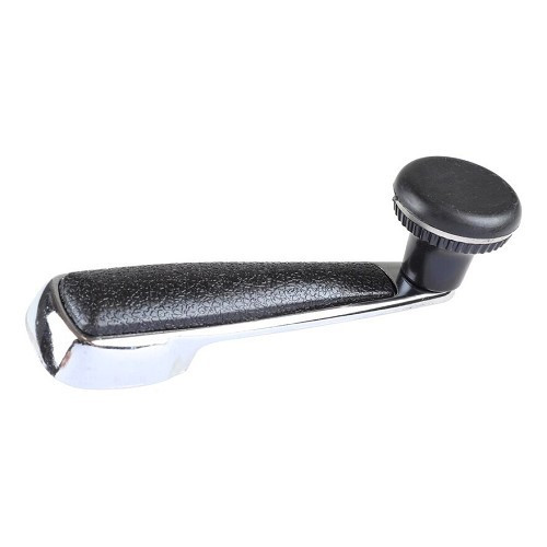  Raamhendel voor Mercedes W108 W109 W110 Heckflosse - Chroom met zwarte knop - MB02022 