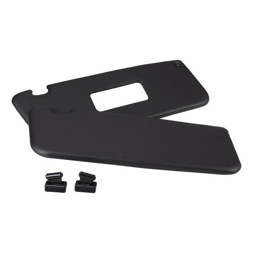  Sonnenblenden schwarz für Mercedes SL R107 - Paar - MB02289 