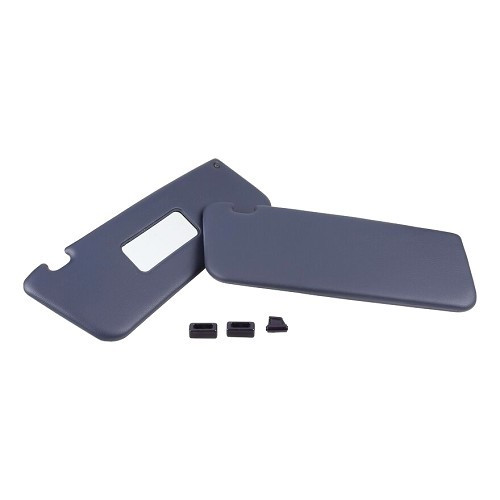  Donkerblauwe zonnekleppen voor Mercedes SL R107 - Paar - MB02296 