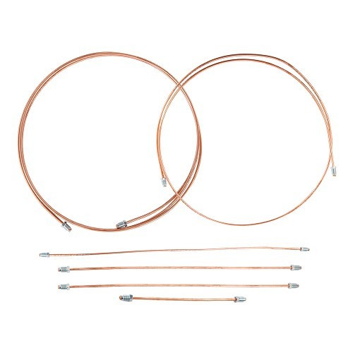  Rigid brake hose kit for Mercedes SL Pagode W113 (1963-1965) - Copper - MB04244 