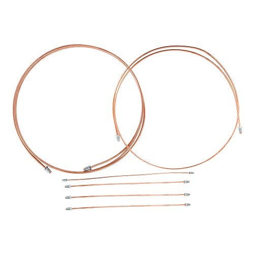  Rigid brake hose kit for Mercedes SL Pagode W113 (1966-1967) - Copper - MB04245 