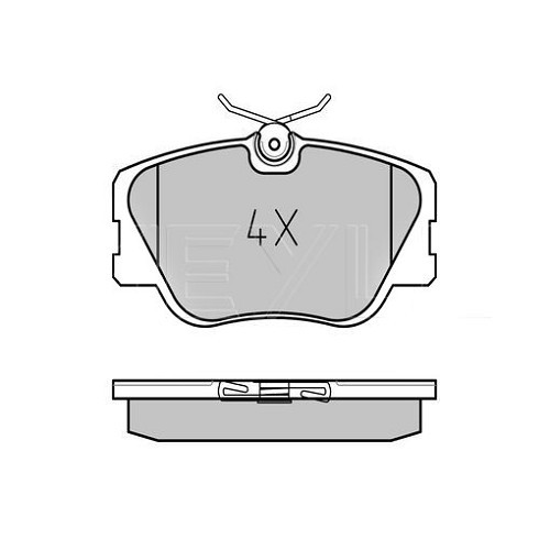 Pastiglie freno anteriore per Mercedes Classe E (W124), montaggio TRW - MB04308