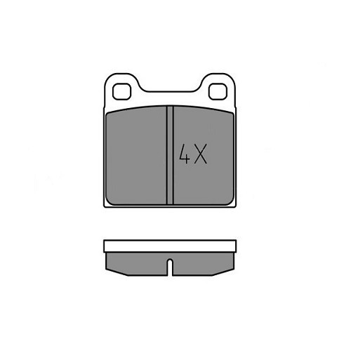  Pastiglie freno posteriore per Mercedes W123 - MB04312 