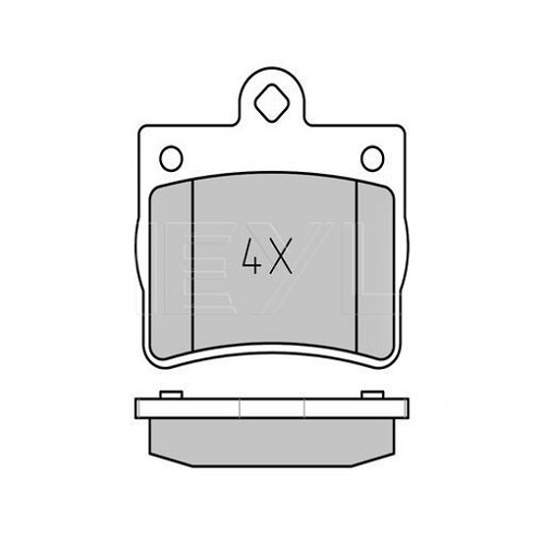  Zapatas de freno trasero para Mercedes Clase C (W202) - MB04320 