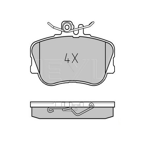  Pastiglie freno anteriore per Mercedes Classe C (W202), montaggio TRW - MB04324-1 