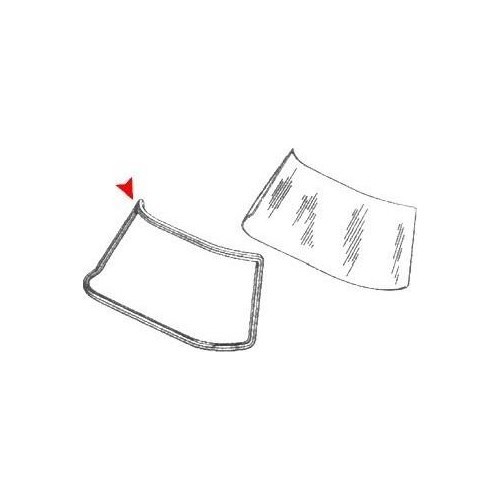 Windscreen gasket for Mercedes W113 Pagoda - MB07184