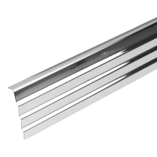 Polished stainless steel door sills for Mercedes SL R107 and SLC C107 - The pair - MB07326