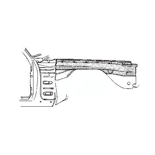  Sotto-parafango anteriore destro per Mercedes W123 - MB08025 