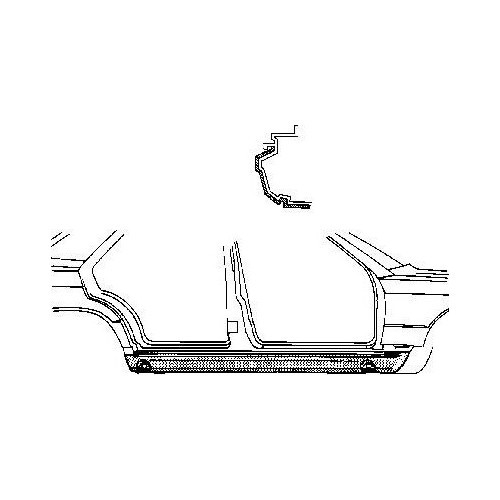  Bajo de carrocería derecho de chapa para Mercedes 190 (W201) - MB08102 