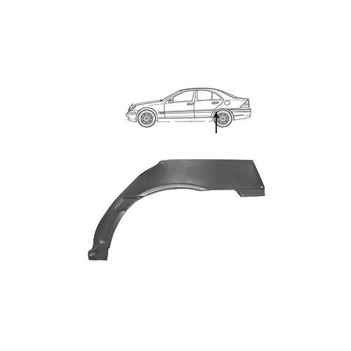  Piastra di riparazione dell'alettone posteriore sinistro per Mercedes-Benz Classe C w203 Berlina (05/2000-02/2007) - MB08703 