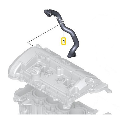 Mangueira de respiro de óleo FEBI para Mini R56 e R57 (10/2005-06/2015) - MC10015