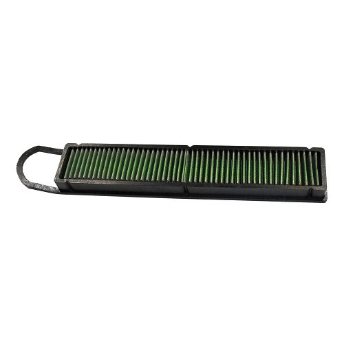 GREEN sport rectangular air filter for MINI III R57 R57LCI Convertible R58 Coupe R59 Roadster R60 Countryman and R61 Paceman gasoline (10/2007-10/2016) - MC45017