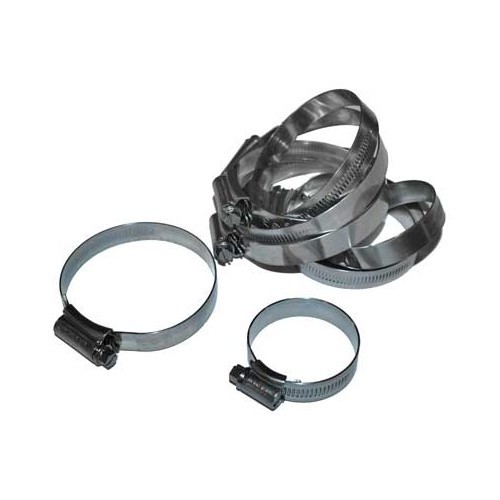  Kit complet de colliers de serrage inox SAMCO pour MINI III R56 Berline Cooper S (11/2005-07/2010) - moteur N14B16 - MC56755C 