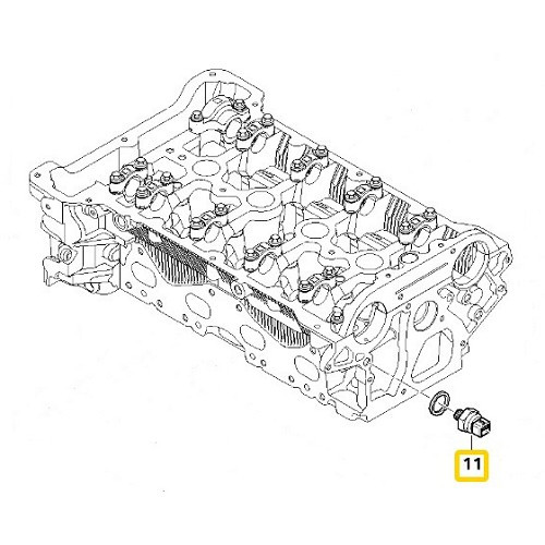 Capteur de pression d'huile pour Mini R55 Clubman (10/2006-07/2010) - MC73002