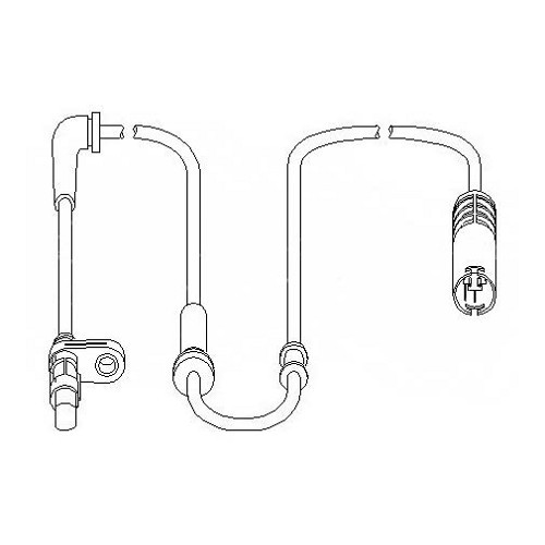 Sensor ABS frontal esquerdo ou direito para MINI II R50 R53 Sedan e R52 Conversível (09/2000-07/2008) - MH25700