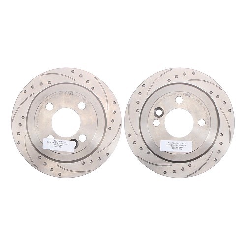 BREMTECH 259x10mm slotted rear brake discs for MINI III R55 R55LCI Clubman and R56 R56LCI Sedan (10/2005-06/2014) - the pair - MH28104