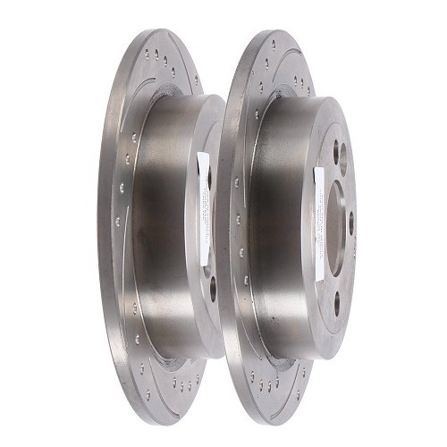  BREMTECH 259x10mm gesleufde remschijven achter voor MINI III R55 R55LCI Clubman en R56 R56LCI Sedan (10/2005-06/2014) - per paar - MH28104 