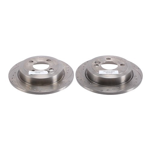 259x10mm BREMTECH geschlitzte spitze Bremsscheiben hinten für MINI III R58 Coupé und R59 Roadster (10/2007-06/2015) - Paar - MH28106