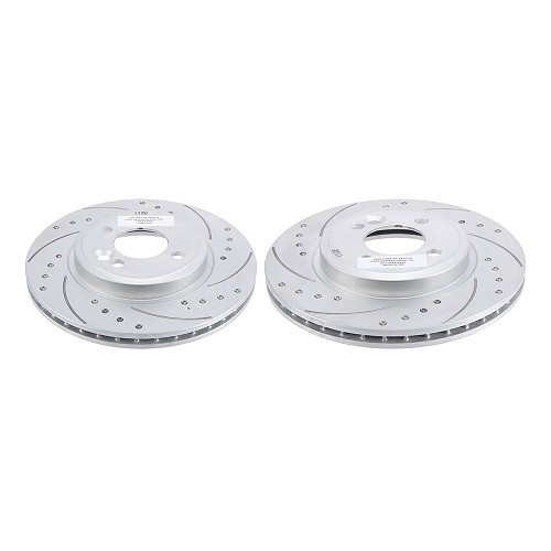 BREMTECH ventilated grooved front brake discs for Mini R55 Clubman (10/2006-06/2014) - MH28116