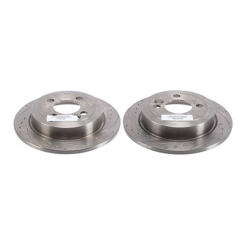 BREMTECH pointed grooved rear brake discs for Mini R55 Clubman (10/2006-06/2014) - MH28117