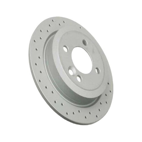  Disques de frein arrière 259x10mm percés ZIMMERMANN pour MINI III R55 R55LCI Clubman et R56 R56LCI Berline (10/2005-06/2014) - la paire - MH30201Z 