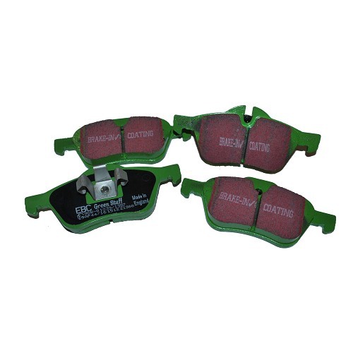  Pastilhas de travão dianteiras verdes EBC Greenstuff para MINI II R50 R53 Sedan e R52 Conversível (09/2000-07/2008) - MH50002 