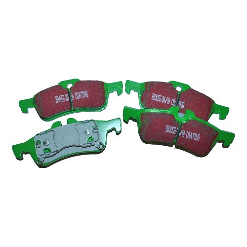  Pastilhas de travão traseiro verde EBC Greenstuff para MINI II R50 Sedan e R52 Conversível (09/2000-07/2008) - MH50012 