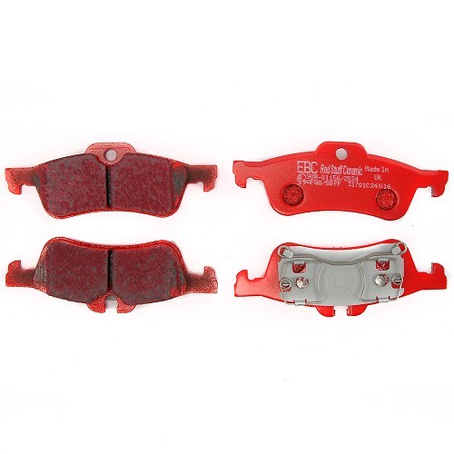 EBC Redstuff Bremsbeläge hinten rot für MINI II R50 Limousine und R52 Cabriolet (09/2000-07/2008) - MH50015