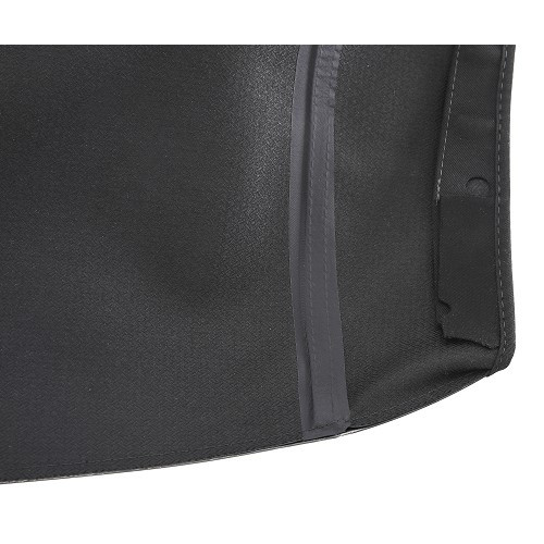 Negro Alpaca Mohair Soft Top con ventana trasera de PVC para Mazda MX5 NA - MX10000