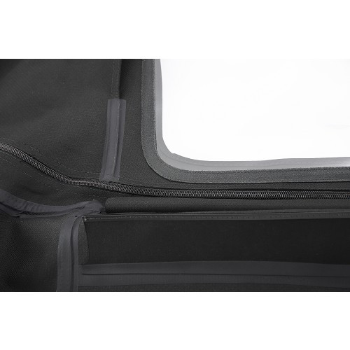  Top morbido in alpaca mohair nero con lunotto in PVC per Mazda MX5 NA - MX10000-8 