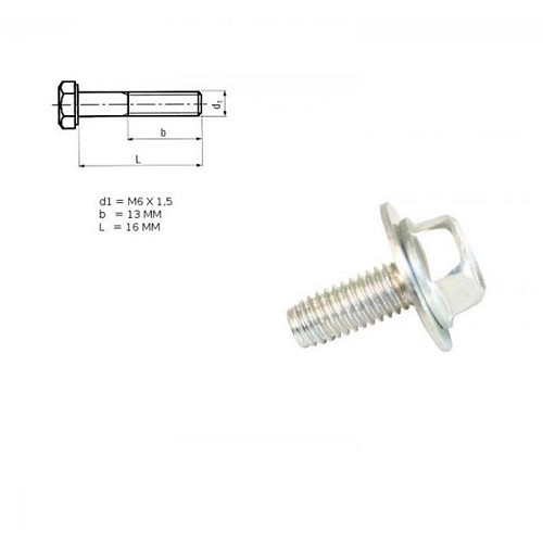  Parafuso multiusos n°4 para a tampa do motor da Mazda MX5 NA - MX10424 