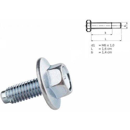 Screw no. 95 with washer for Mazda MX5 NC and NCFL