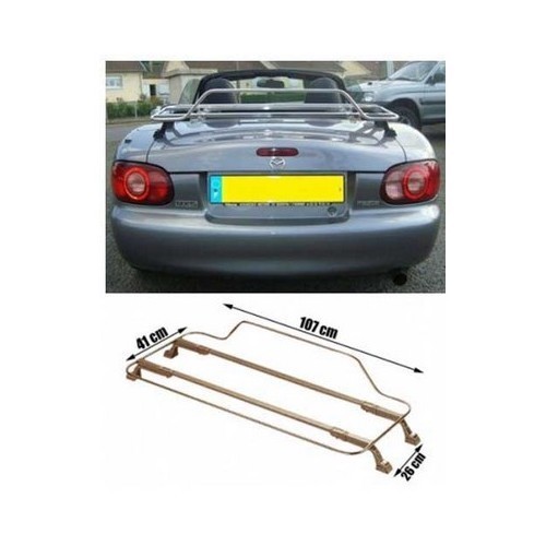 Portapacchi AZUR in acciaio inox per Mazda MX5 NA e NB - MX10606