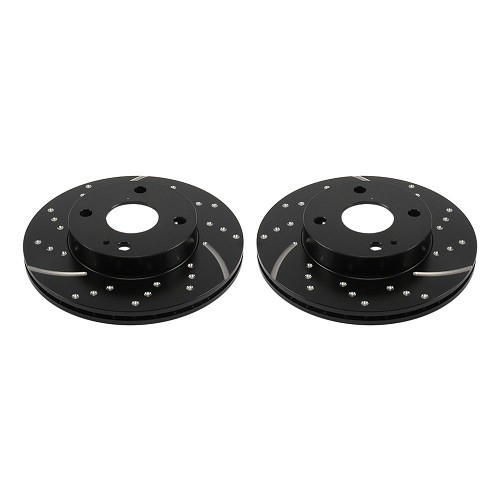  EBC GD Discos de travão dianteiros ranhurados / com espigões para Mazda MX-5 NA 1600 - por par - MX10633-1 