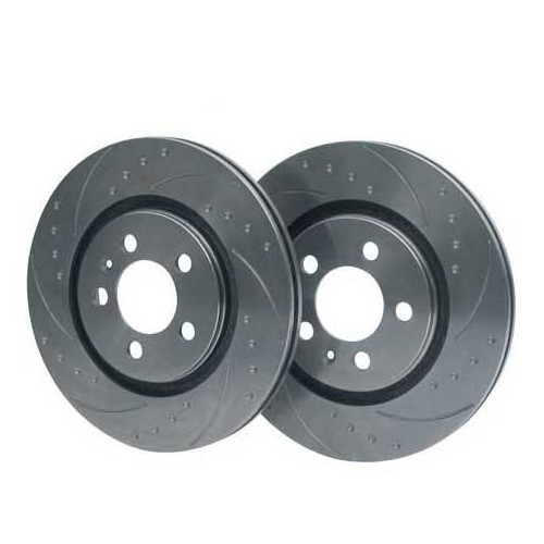  Disques de frein arrière rainurés & pointés BREMTECH pour Mazda MX5 NA 230x8mm - MX10638 