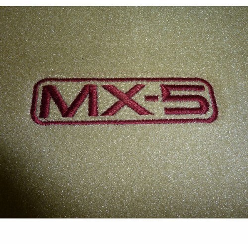 Tapis de sol Beige brodés pour Mazda MX5 NA et NB - Origine - MX10774