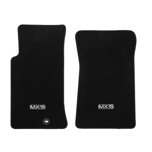  Tapis de sol noirs brodés pour Mazda MX5 NA et NB - Origine - MX10777 