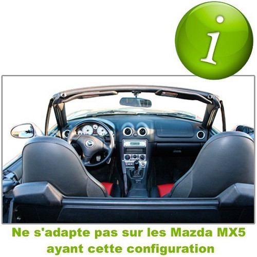 Filet coupe vent pour Mazda MX5 NA et NB 1989-2005 - MX10834