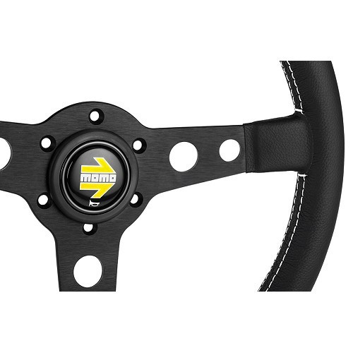 MOMO Prototipo steering wheel with black aluminium spokes - MX10886