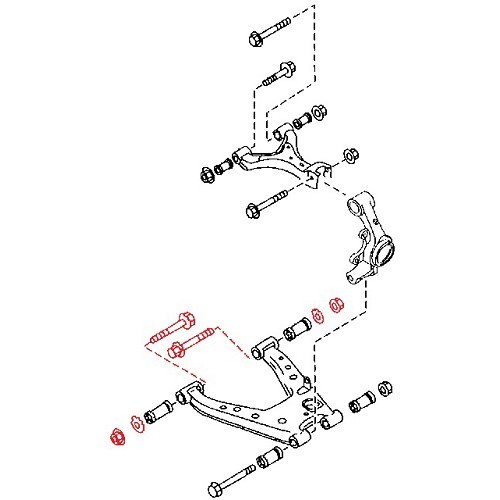 Schraube unteres Dreieck für Mazda MX5 NA - MX10963