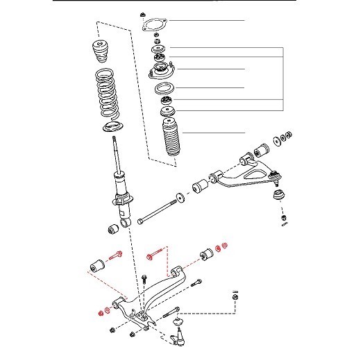 Schraube unteres Dreieck für Mazda MX5 NA - MX10963